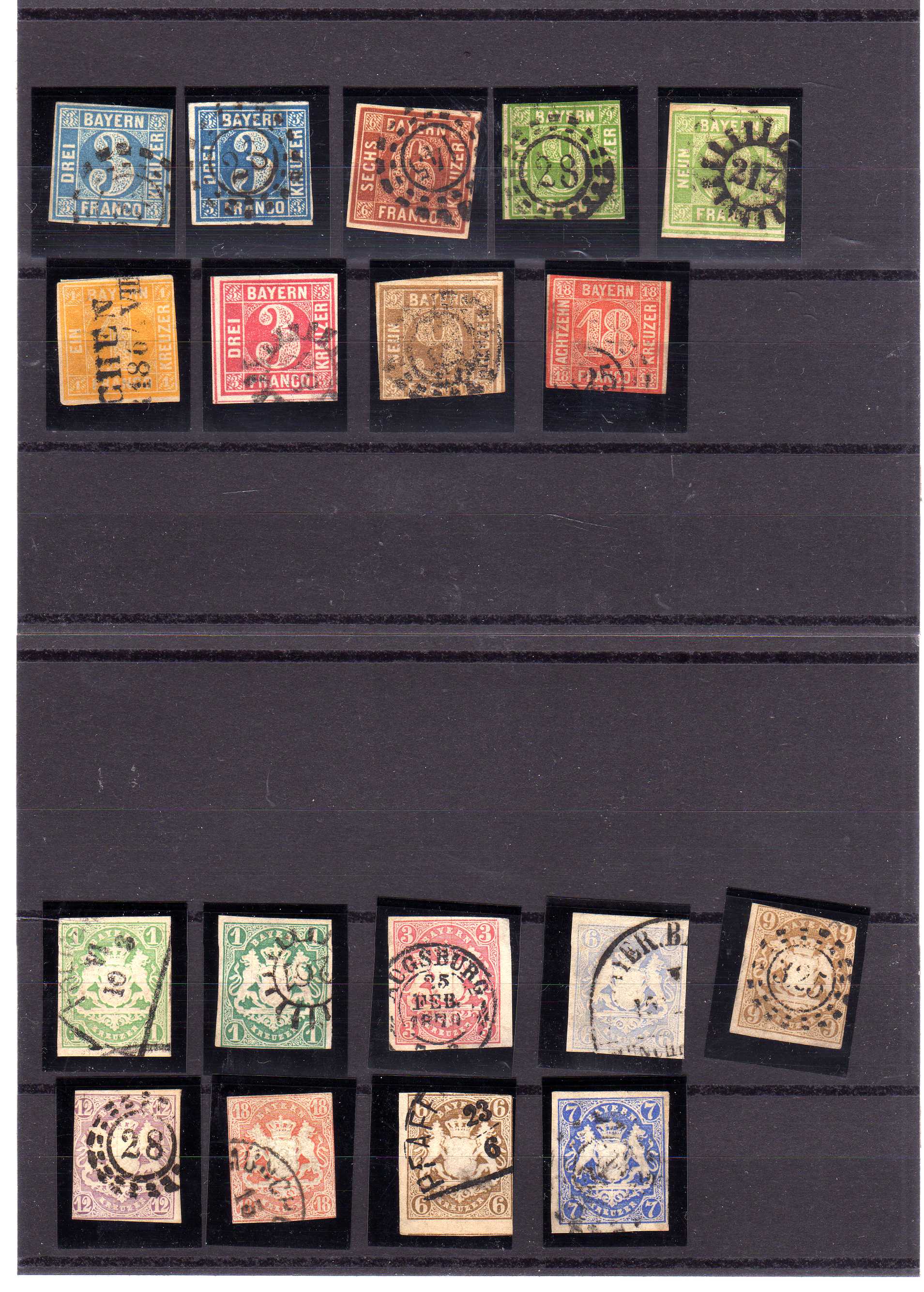 Lot 1892 - germany Old German State Bavaria -  Georg Bühler Briefmarken Auktionen GmbH Georg Bühler 336 auction