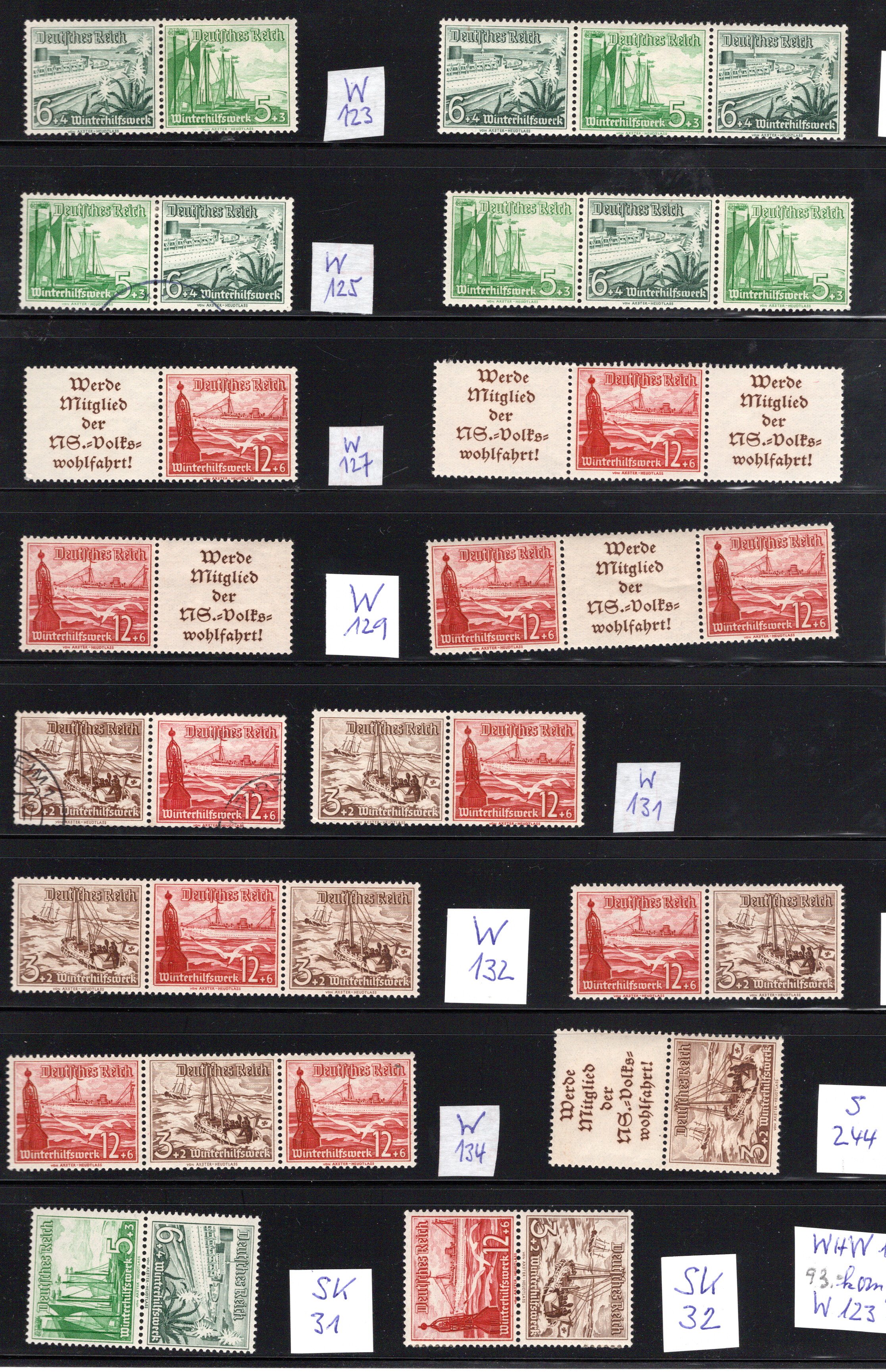 Lot 3150 - germany German Empire (1872-1945) se-tenants -  Georg Bühler Briefmarken Auktionen GmbH Georg Bühler 336 auction