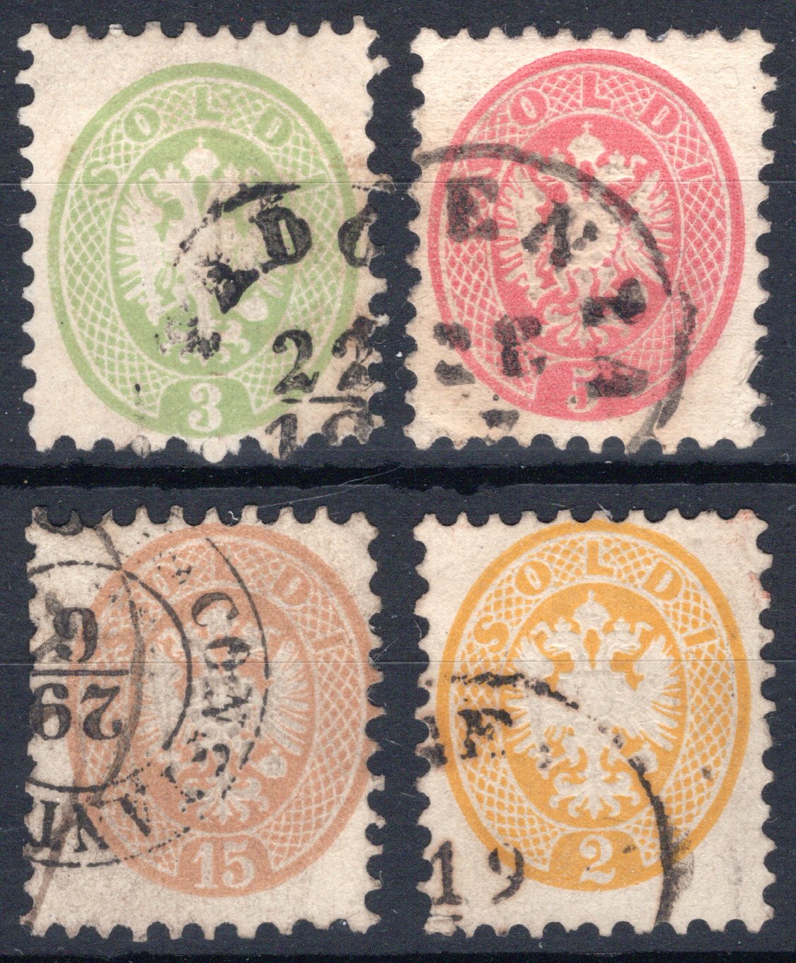 Lot 1364 - Austria Austrian post office Lombardy–Venetia -  Georg Bühler Briefmarken Auktionen GmbH Georg Bühler 336 auction