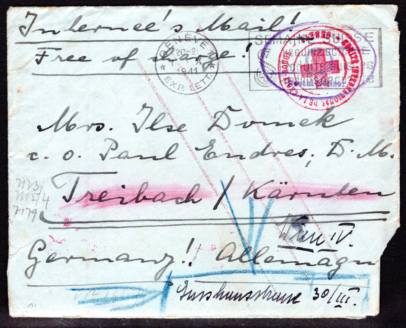 Lot 3954 - germany Prison mail 1918-45 -  Georg Bühler Briefmarken Auktionen GmbH Georg Bühler 336 auction