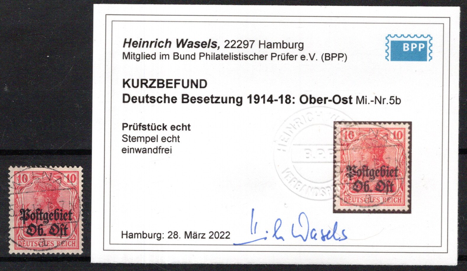Lot 3684 - germany WWI Occupations (1914-1918) -  Georg Bühler Briefmarken Auktionen GmbH Georg Bühler 336 auction