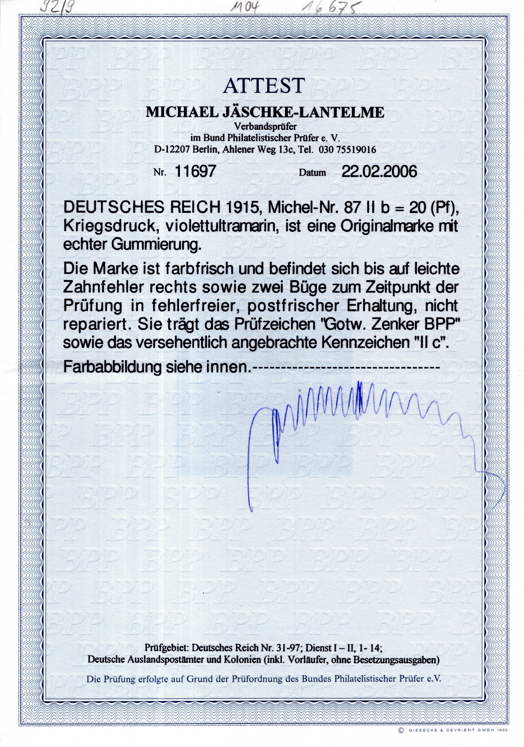 Lot 2655 - germany German Empire (1872-1945) -  Georg Bühler Briefmarken Auktionen GmbH Georg Bühler 336 auction