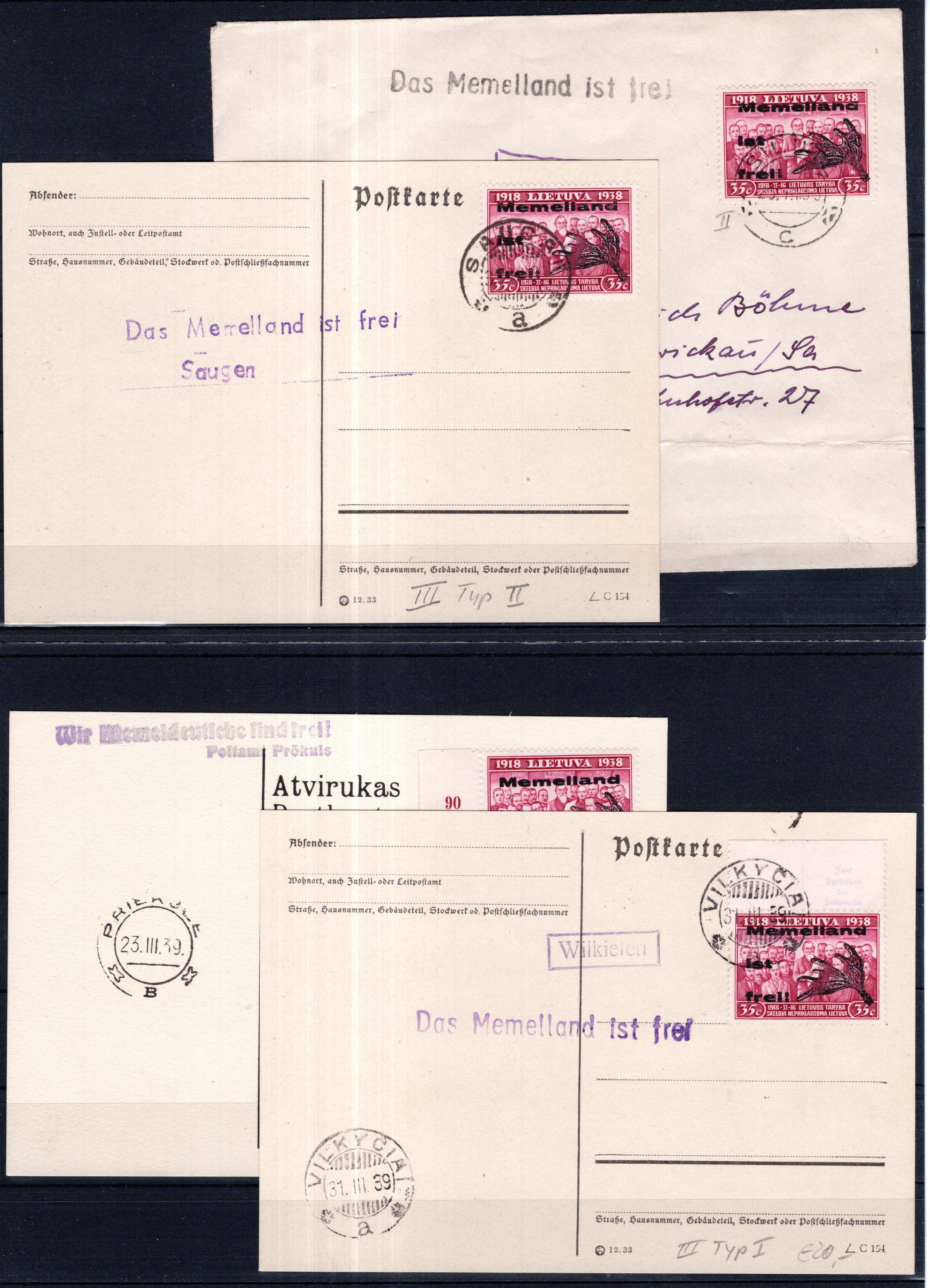 Lot 3624 - germany Memel (Klaipeda) -  Georg Bühler Briefmarken Auktionen GmbH Georg Bühler 336 auction