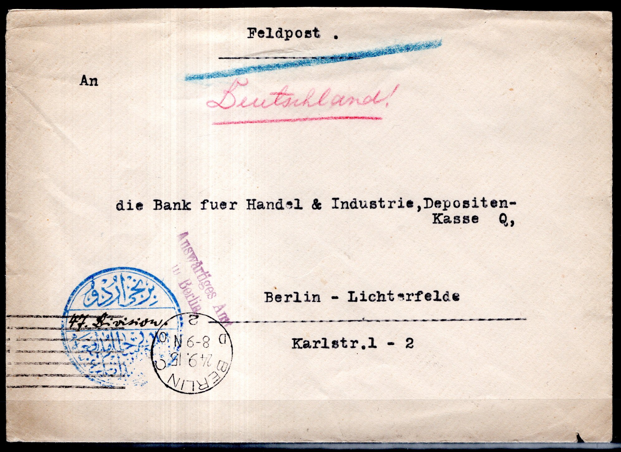 Lot 3324 - germany German Post Office Turkey -  Georg Bühler Briefmarken Auktionen GmbH Georg Bühler 336 auction