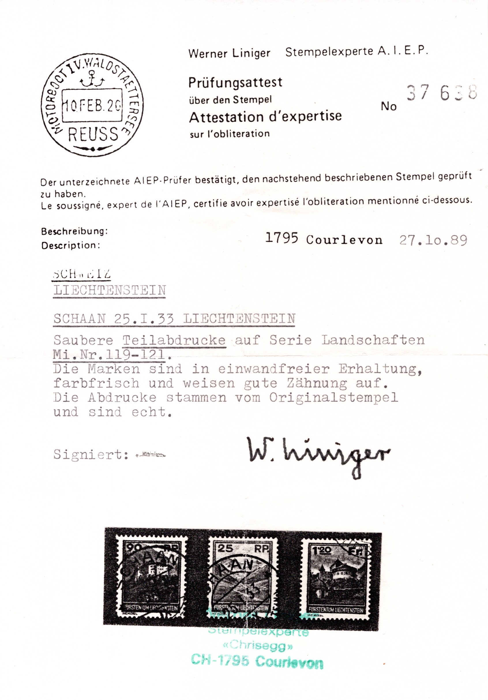 Lot 993 - europe Liechtenstein -  Georg Bühler Briefmarken Auktionen GmbH Georg Bühler 336 auction