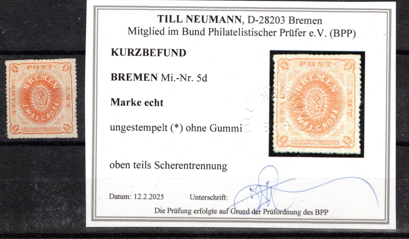 Lot 1945 - germany Old German State Bremen - Georg Bühler Briefmarken Auktionen GmbH Georg Bühler 338 auction Lot 1945 - germany Old German State Bremen - Georg Bühler Briefmarken Auktionen GmbH Georg Bühler 338 auction