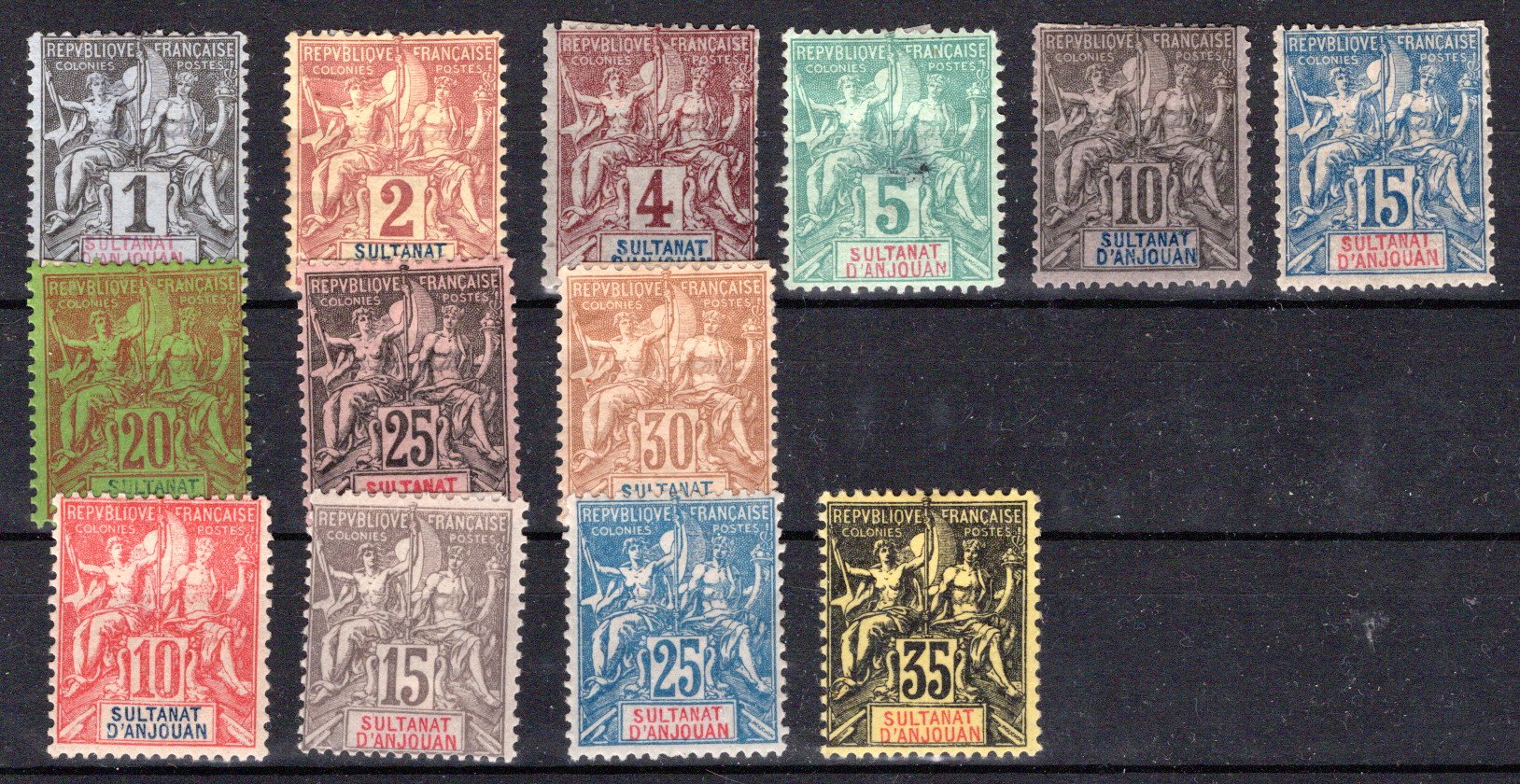 Lot 39 - FRANCE & COLONIES anjouan -  Georg Bühler Briefmarken Auktionen GmbH Georg Bühler 342 auction